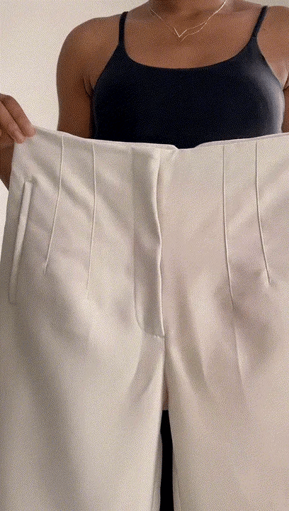Tailored Pleat High Waist Pants