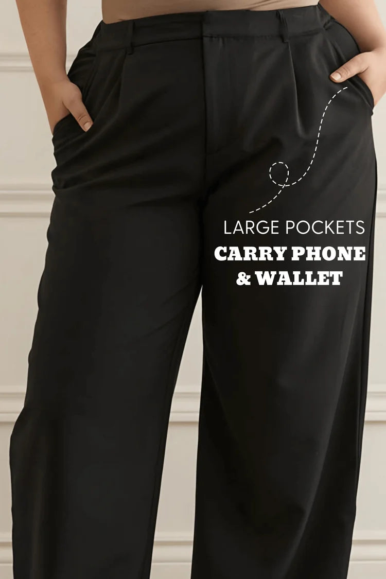 Pluswear Premium Wide Leg High Waisted Pants