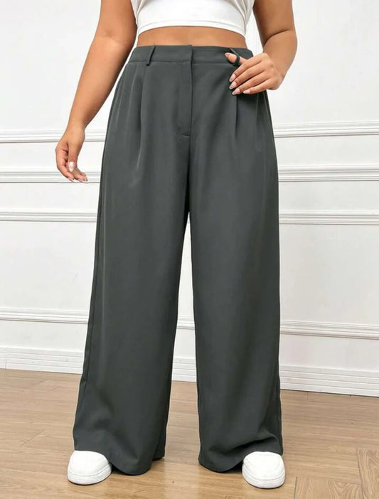 Pluswear Premium Wide Leg High Waisted Pants